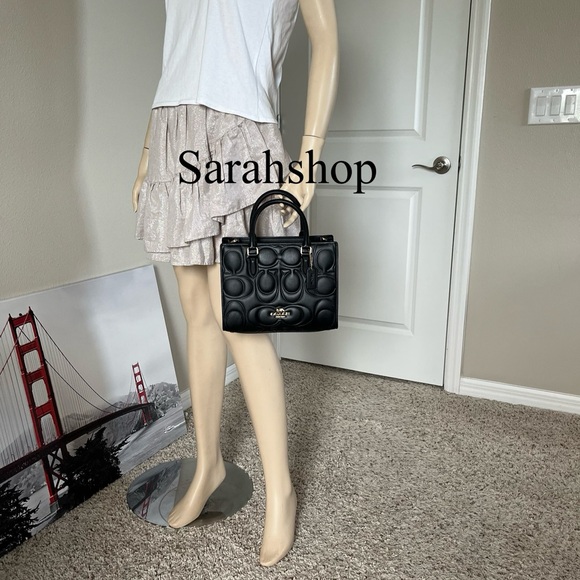 ✅Coach Maggie Small Tote Bag In Signature Leather - Picture 9 of 13